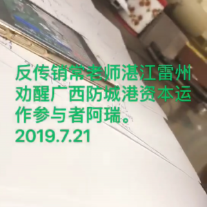 常老师湛江雷州劝醒广西防城港资本运作参与者阿瑞